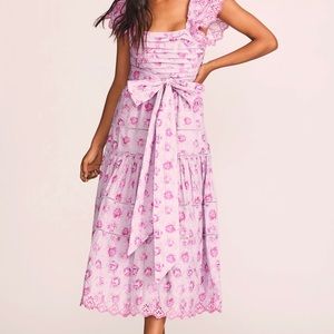THIS SEASON: Love Shack Fancy Harlyn Midi Dress, Size  4, New with tags